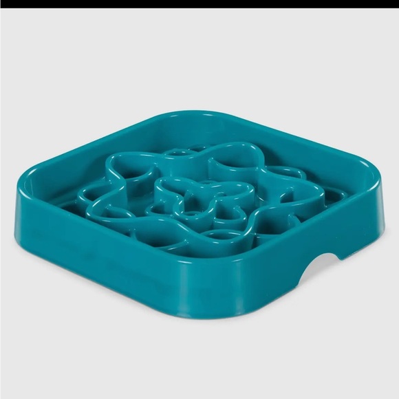 Interactive Slow Feeder Dog Bowl - Blue - Picture 7 of 8